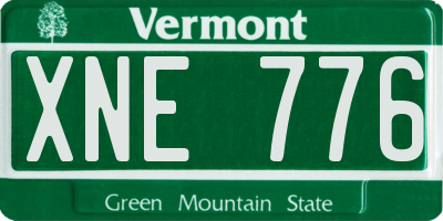 VT license plate XNE776