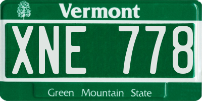 VT license plate XNE778