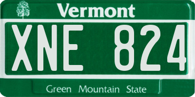 VT license plate XNE824