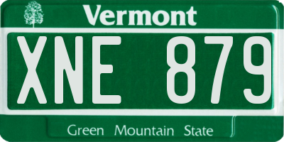 VT license plate XNE879