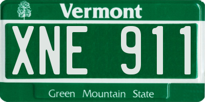 VT license plate XNE911