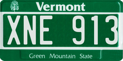 VT license plate XNE913