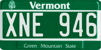 VT license plate XNE946