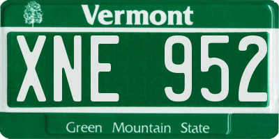 VT license plate XNE952