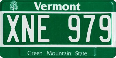 VT license plate XNE979