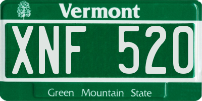 VT license plate XNF520
