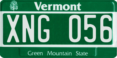 VT license plate XNG056