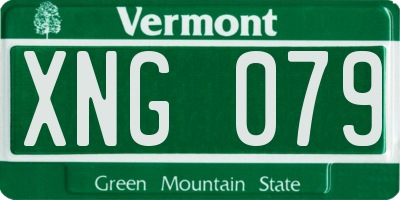 VT license plate XNG079