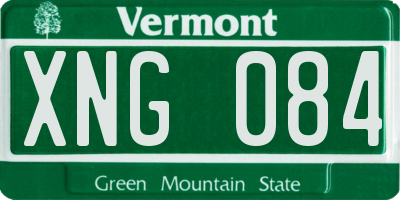 VT license plate XNG084