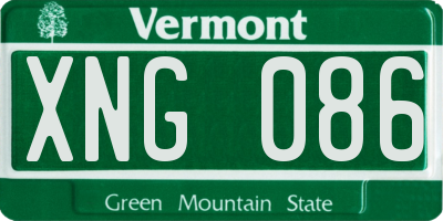 VT license plate XNG086