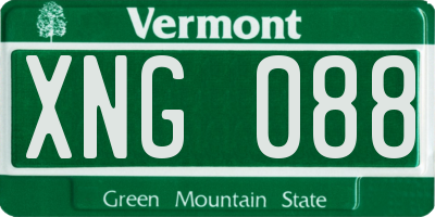 VT license plate XNG088