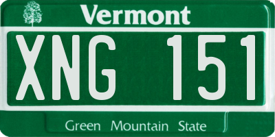 VT license plate XNG151