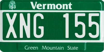 VT license plate XNG155