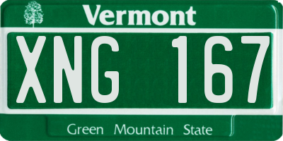 VT license plate XNG167