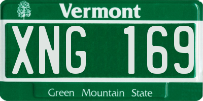 VT license plate XNG169