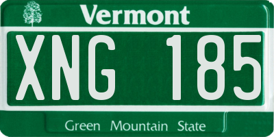 VT license plate XNG185