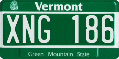 VT license plate XNG186