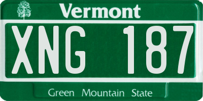 VT license plate XNG187