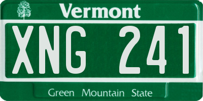 VT license plate XNG241