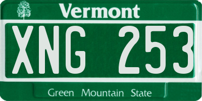 VT license plate XNG253