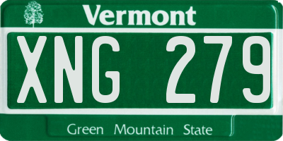 VT license plate XNG279