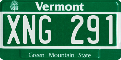 VT license plate XNG291