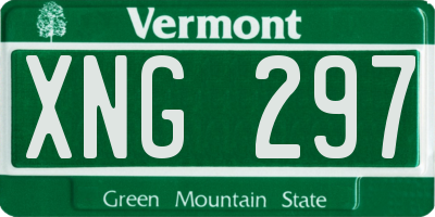 VT license plate XNG297