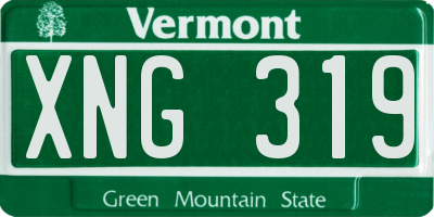 VT license plate XNG319