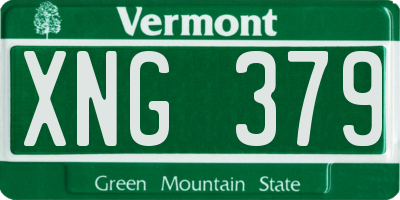 VT license plate XNG379
