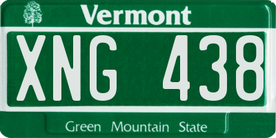 VT license plate XNG438