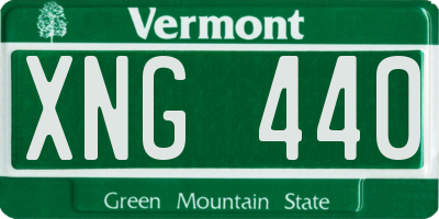 VT license plate XNG440