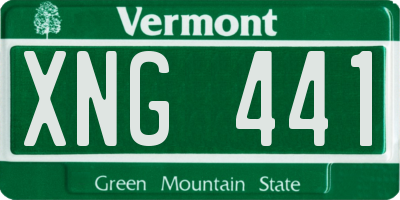 VT license plate XNG441