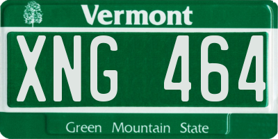 VT license plate XNG464