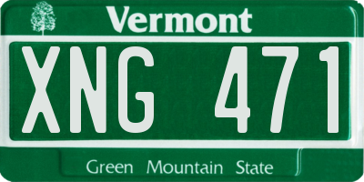 VT license plate XNG471