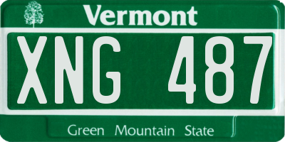 VT license plate XNG487