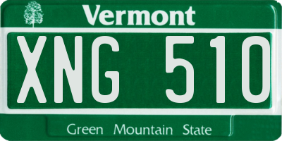 VT license plate XNG510