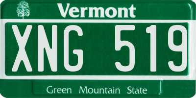 VT license plate XNG519