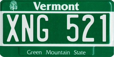 VT license plate XNG521