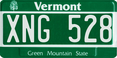 VT license plate XNG528