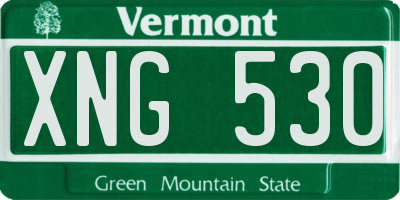 VT license plate XNG530