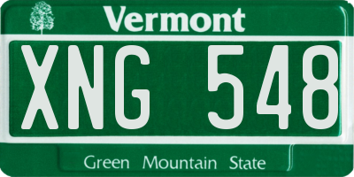 VT license plate XNG548