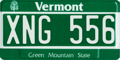 VT license plate XNG556
