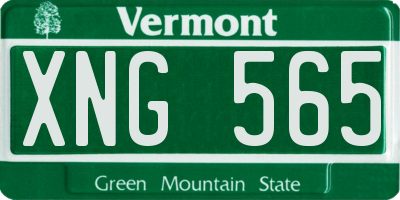 VT license plate XNG565