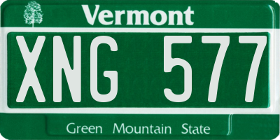 VT license plate XNG577