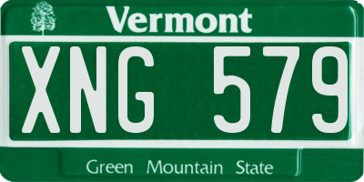 VT license plate XNG579