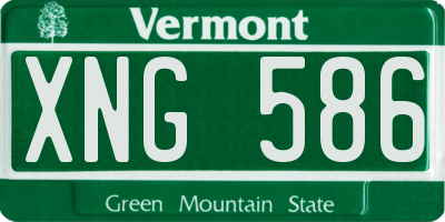 VT license plate XNG586