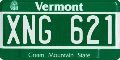 VT license plate XNG621