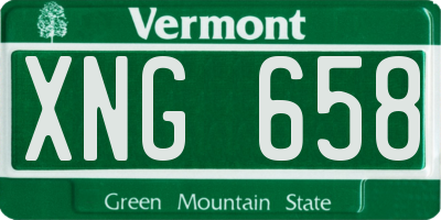 VT license plate XNG658