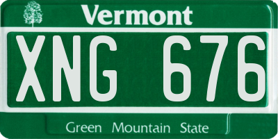 VT license plate XNG676