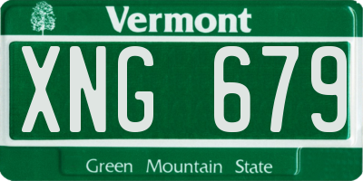 VT license plate XNG679